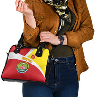 Personalized Ethiopia Amhara Region Shoulder Handbag Coat Of Arms With Map