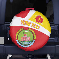 Personalized Ethiopia Amhara Region Spare Tire Cover Coat Of Arms With Map