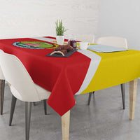Personalized Ethiopia Amhara Region Tablecloth Coat Of Arms With Map