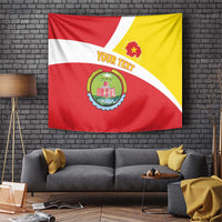 Personalized Ethiopia Amhara Region Tapestry Coat Of Arms With Map