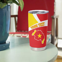Personalized Ethiopia Amhara Region Tumbler Cup Coat Of Arms With Map