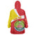 Personalized Ethiopia Amhara Region Wearable Blanket Hoodie Coat Of Arms With Map