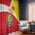 Personalized Ethiopia Amhara Region Window Curtain Coat Of Arms With Map