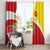 Personalized Ethiopia Amhara Region Window Curtain Coat Of Arms With Map