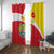 Personalized Ethiopia Amhara Region Window Curtain Coat Of Arms With Map