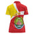 Personalized Ethiopia Amhara Region Women Polo Shirt Coat Of Arms With Map