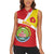 Personalized Ethiopia Amhara Region Women Sleeveless Polo Shirt Coat Of Arms With Map