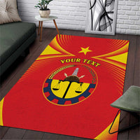 Personalized Ethiopia Tigray Region Area Rug Coat Of Arms With Map