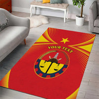 Personalized Ethiopia Tigray Region Area Rug Coat Of Arms With Map