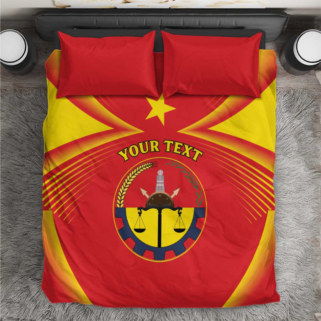 Personalized Ethiopia Tigray Region Bedding Set Coat Of Arms With Map