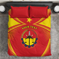 Personalized Ethiopia Tigray Region Bedding Set Coat Of Arms With Map