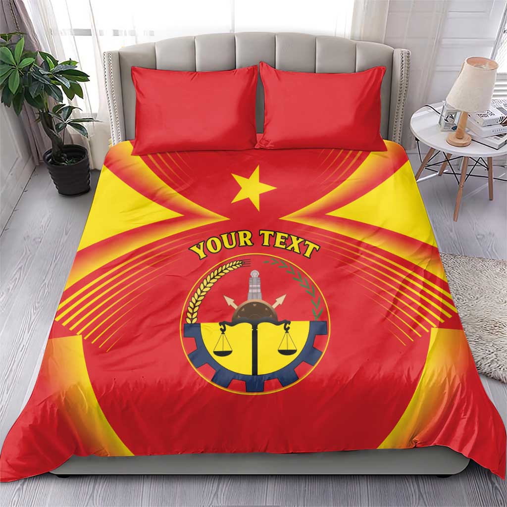 Personalized Ethiopia Tigray Region Bedding Set Coat Of Arms With Map