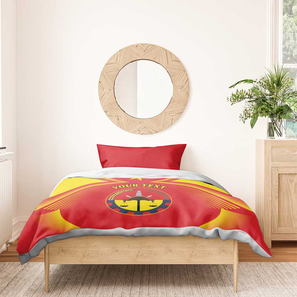 Personalized Ethiopia Tigray Region Bedding Set Coat Of Arms With Map