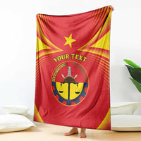 Personalized Ethiopia Tigray Region Blanket Coat Of Arms With Map