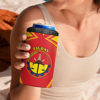 Personalized Ethiopia Tigray Region 4 in 1 Can Cooler Tumbler Coat Of Arms With Map