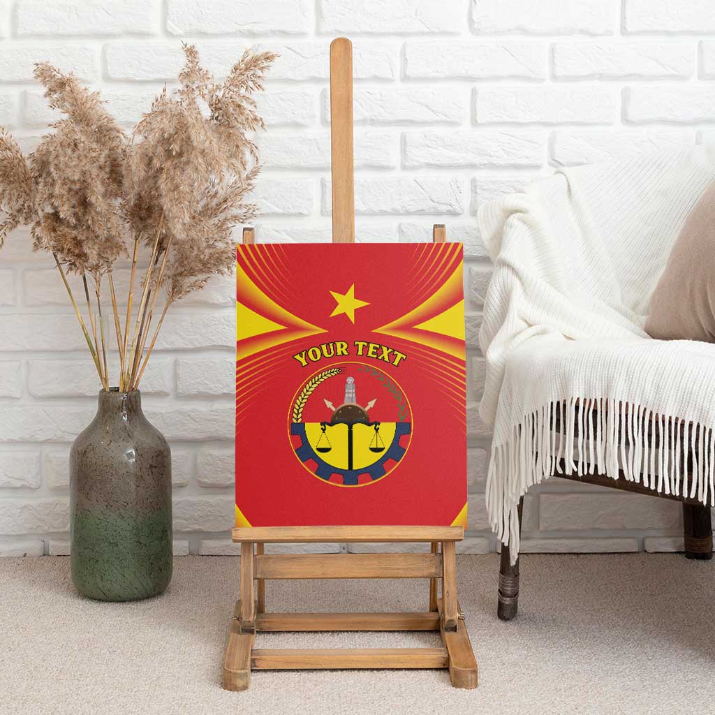Personalized Ethiopia Tigray Region Canvas Wall Art Coat Of Arms With Map