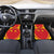 Personalized Ethiopia Tigray Region Car Mats Coat Of Arms With Map