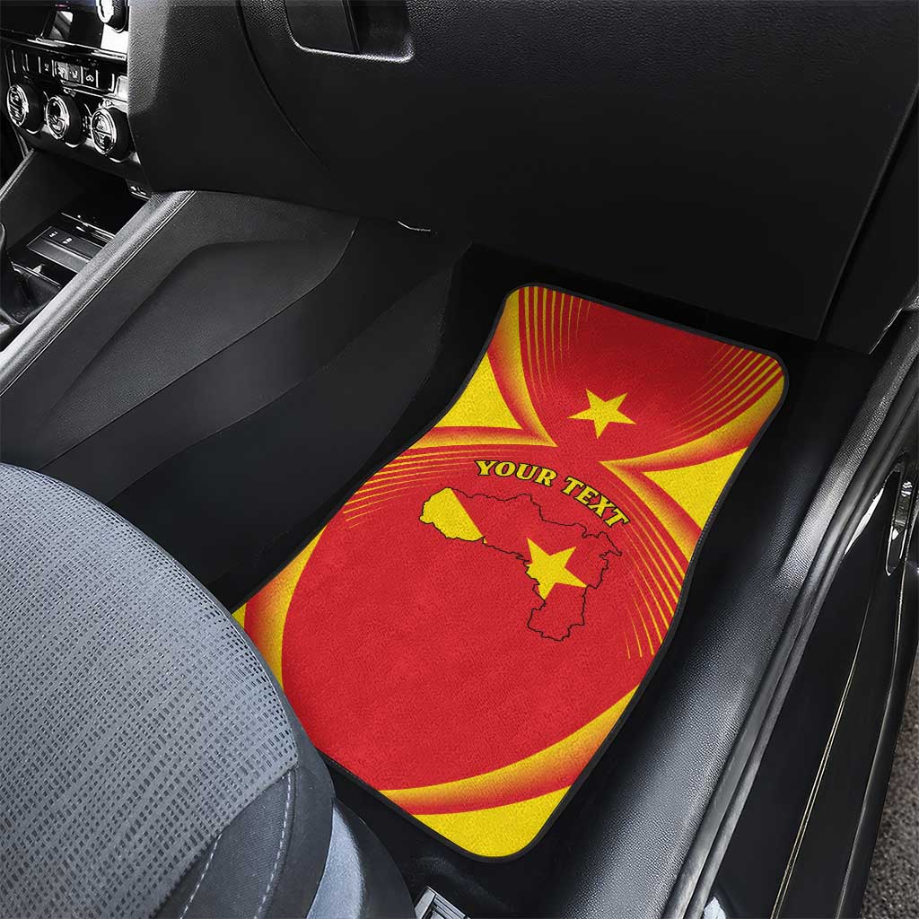 Personalized Ethiopia Tigray Region Car Mats Coat Of Arms With Map