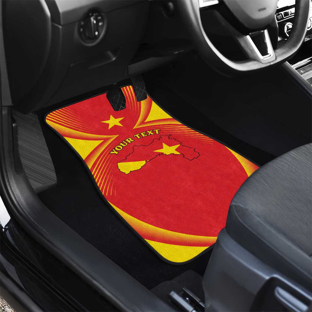 Personalized Ethiopia Tigray Region Car Mats Coat Of Arms With Map