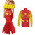 Personalized Ethiopia Tigray Region Couples Matching Mermaid Dress and Long Sleeve Button Shirt Coat Of Arms With Map