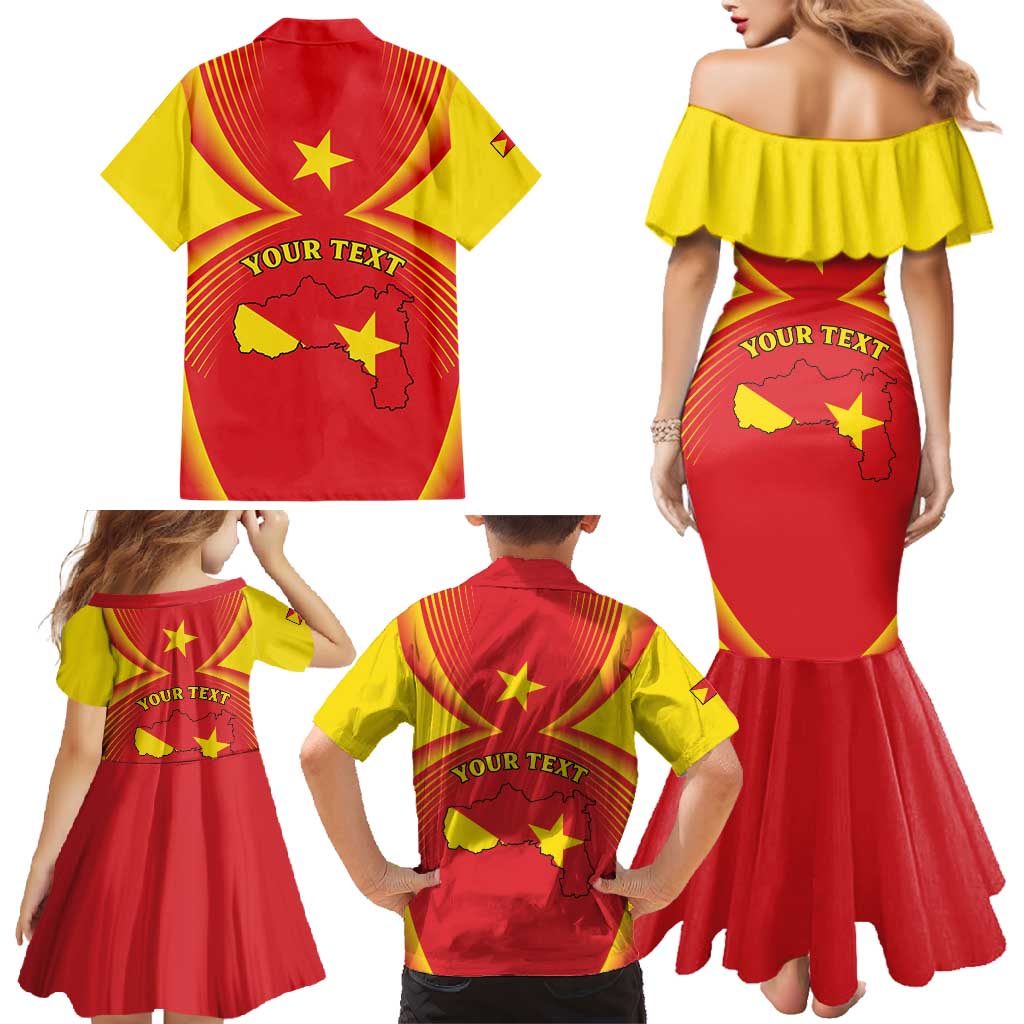 Personalized Ethiopia Tigray Region Family Matching Mermaid Dress and Hawaiian Shirt Coat Of Arms With Map