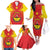 Personalized Ethiopia Tigray Region Family Matching Off The Shoulder Long Sleeve Dress and Hawaiian Shirt Coat Of Arms With Map
