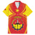 Personalized Ethiopia Tigray Region Family Matching Off The Shoulder Long Sleeve Dress and Hawaiian Shirt Coat Of Arms With Map
