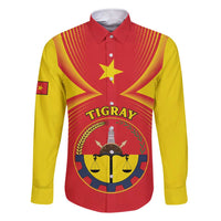 Personalized Ethiopia Tigray Region Family Matching Short Sleeve Bodycon Dress and Hawaiian Shirt Coat Of Arms With Map