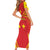 Personalized Ethiopia Tigray Region Family Matching Short Sleeve Bodycon Dress and Hawaiian Shirt Coat Of Arms With Map