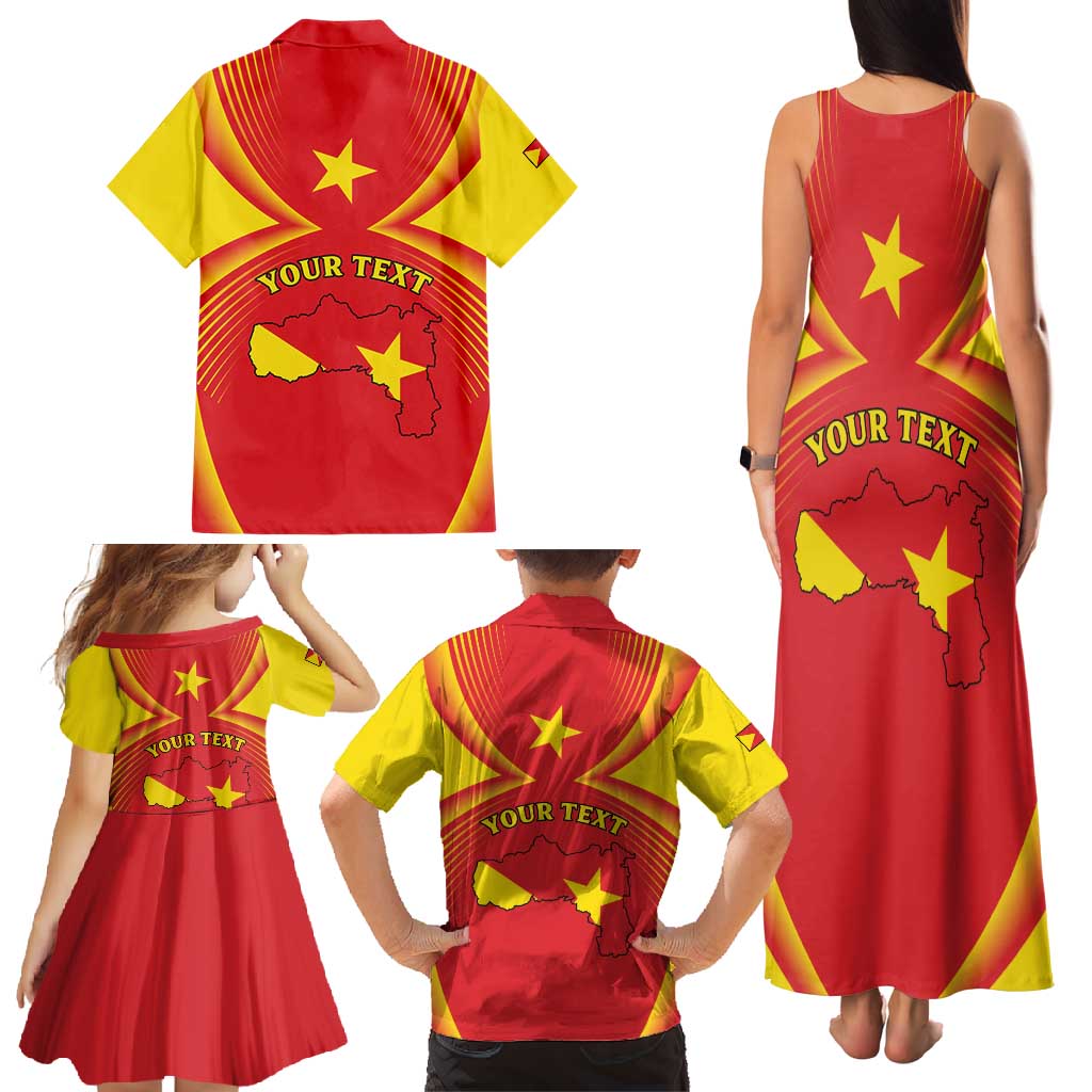 Personalized Ethiopia Tigray Region Family Matching Tank Maxi Dress and Hawaiian Shirt Coat Of Arms With Map