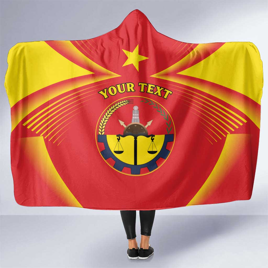 Personalized Ethiopia Tigray Region Hooded Blanket Coat Of Arms With Map