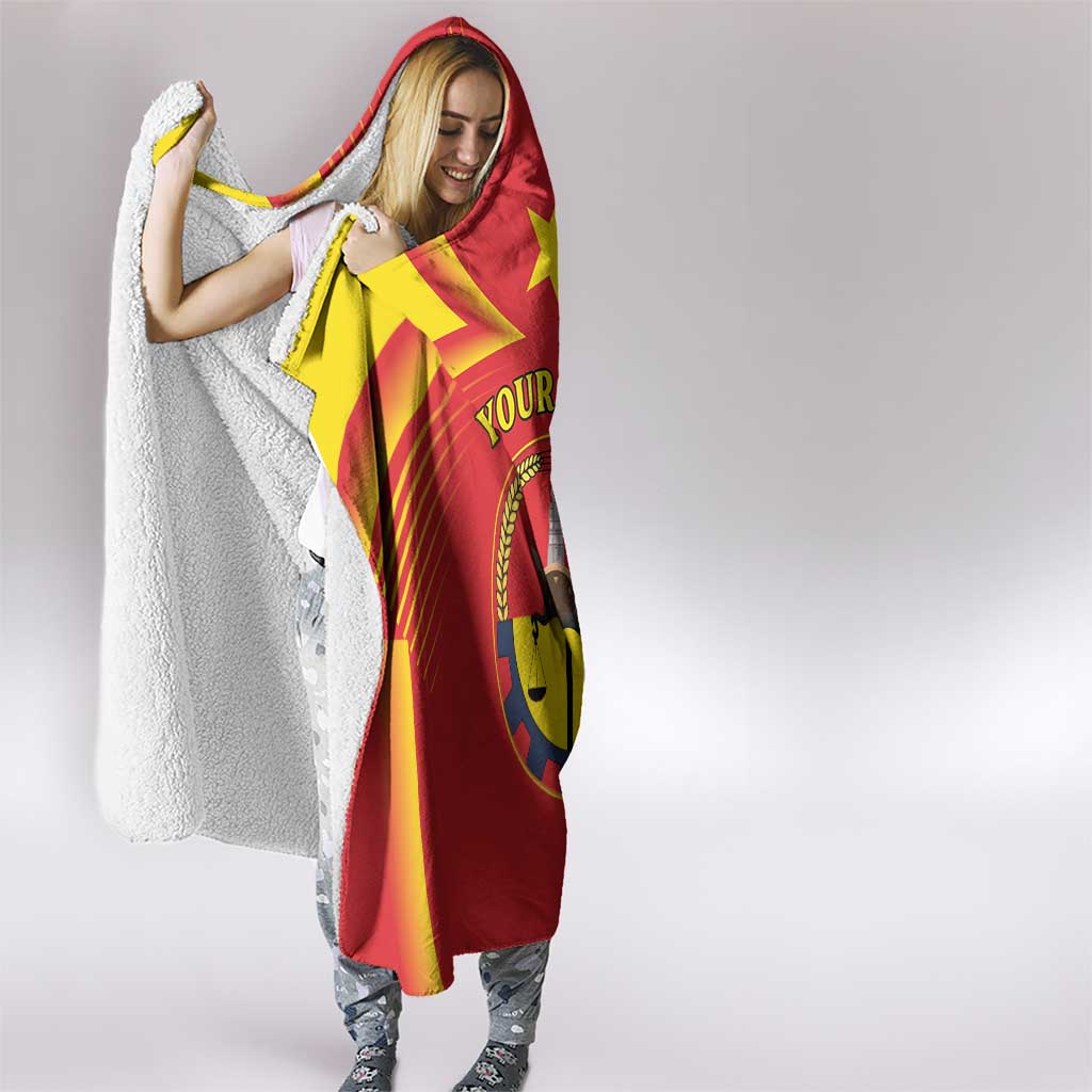 Personalized Ethiopia Tigray Region Hooded Blanket Coat Of Arms With Map