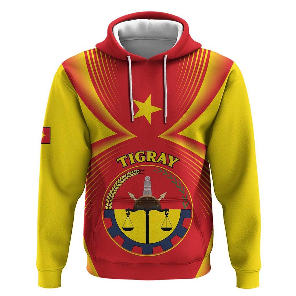 Personalized Ethiopia Tigray Region Hoodie Coat Of Arms With Map