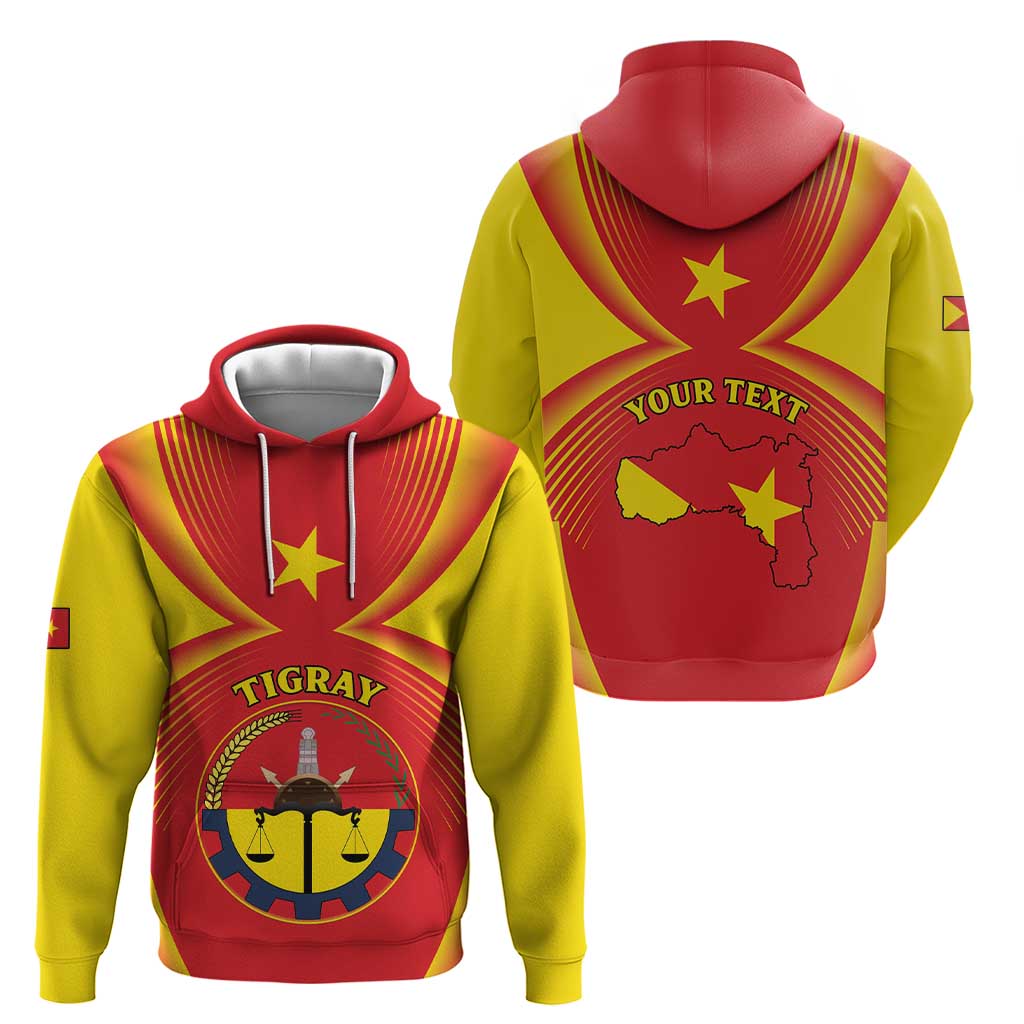 Personalized Ethiopia Tigray Region Hoodie Coat Of Arms With Map