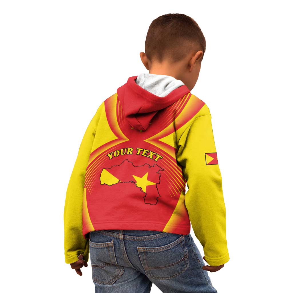 Personalized Ethiopia Tigray Region Kid Hoodie Coat Of Arms With Map