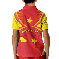 Personalized Ethiopia Tigray Region Kid Polo Shirt Coat Of Arms With Map