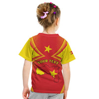 Personalized Ethiopia Tigray Region Kid T Shirt Coat Of Arms With Map