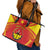 Personalized Ethiopia Tigray Region Leather Tote Bag Coat Of Arms With Map