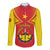Personalized Ethiopia Tigray Region Long Sleeve Button Shirt Coat Of Arms With Map