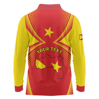 Personalized Ethiopia Tigray Region Long Sleeve Polo Shirt Coat Of Arms With Map
