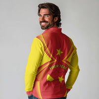 Personalized Ethiopia Tigray Region Long Sleeve Polo Shirt Coat Of Arms With Map