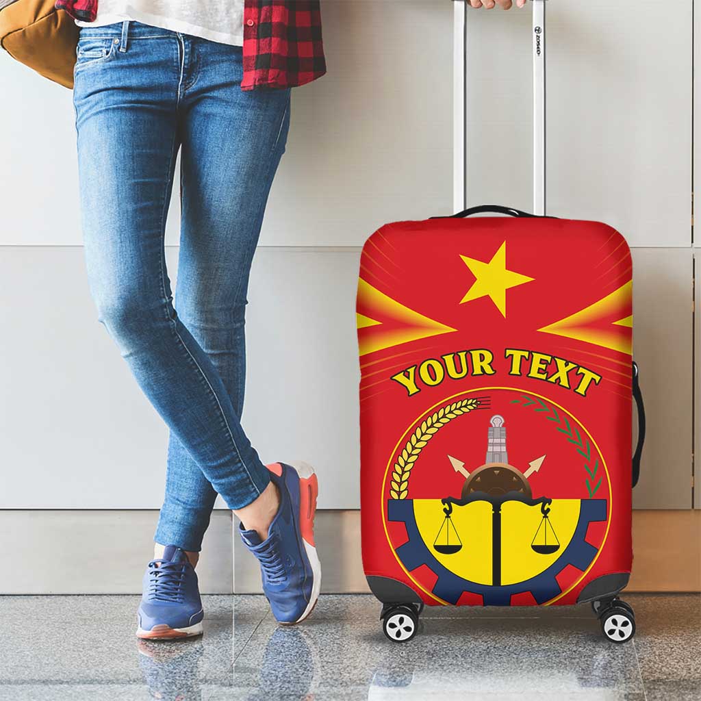 Personalized Ethiopia Tigray Region Luggage Cover Coat Of Arms With Map