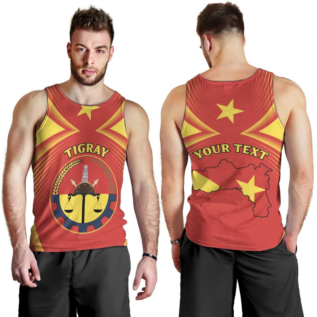 Personalized Ethiopia Tigray Region Men Tank Top Coat Of Arms With Map