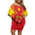 Personalized Ethiopia Tigray Region Off Shoulder Short Dress Coat Of Arms With Map
