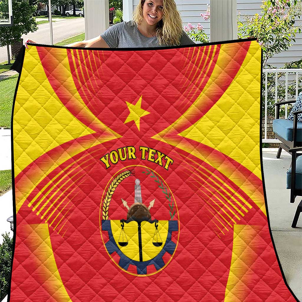 Personalized Ethiopia Tigray Region Quilt Coat Of Arms With Map