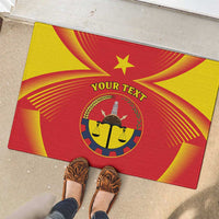 Personalized Ethiopia Tigray Region Rubber Doormat Coat Of Arms With Map