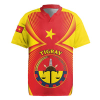 Personalized Ethiopia Tigray Region Rugby Jersey Coat Of Arms With Map