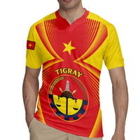 Personalized Ethiopia Tigray Region Rugby Jersey Coat Of Arms With Map