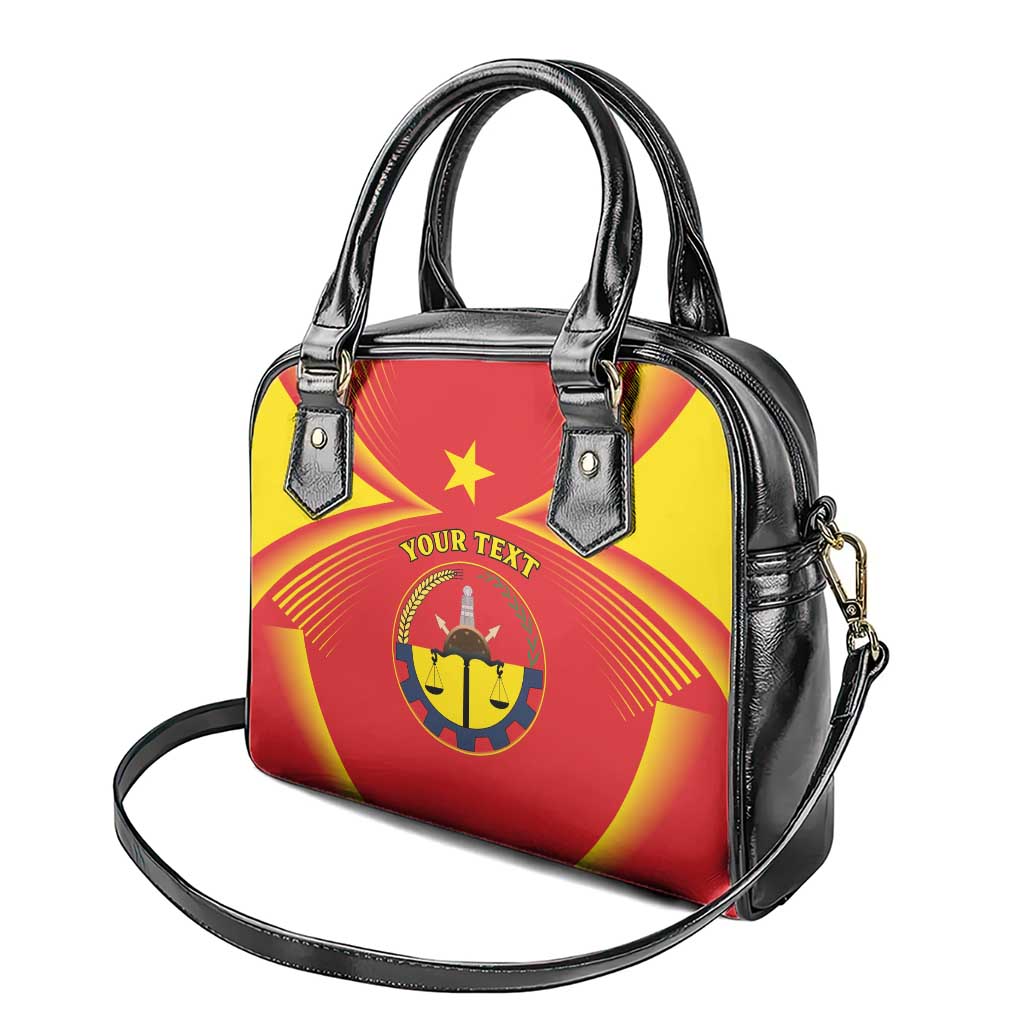 Personalized Ethiopia Tigray Region Shoulder Handbag Coat Of Arms With Map