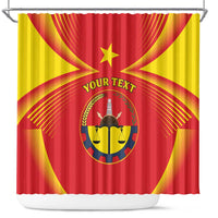 Personalized Ethiopia Tigray Region Shower Curtain Coat Of Arms With Map